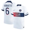 Maillot de Supporter Paris Saint-Germain Verratti 6 Extérieur 2023-24 Pour Homme